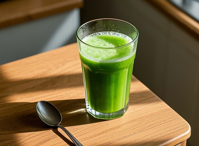 苦瓜汁混合半根香蕉，補充因出汗流失的鉀元素